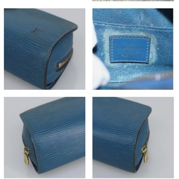 Converted LOUIS VUITTON Epi Dauphine PM Pouch Blue Crossbody bag. - Picture 5 of 8